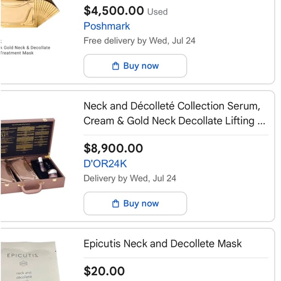 D’OR24K Prestige Neck and Décolleté lifting Treatment Gold Mask 12 in 1 . NEW!! - Picture 6 of 6